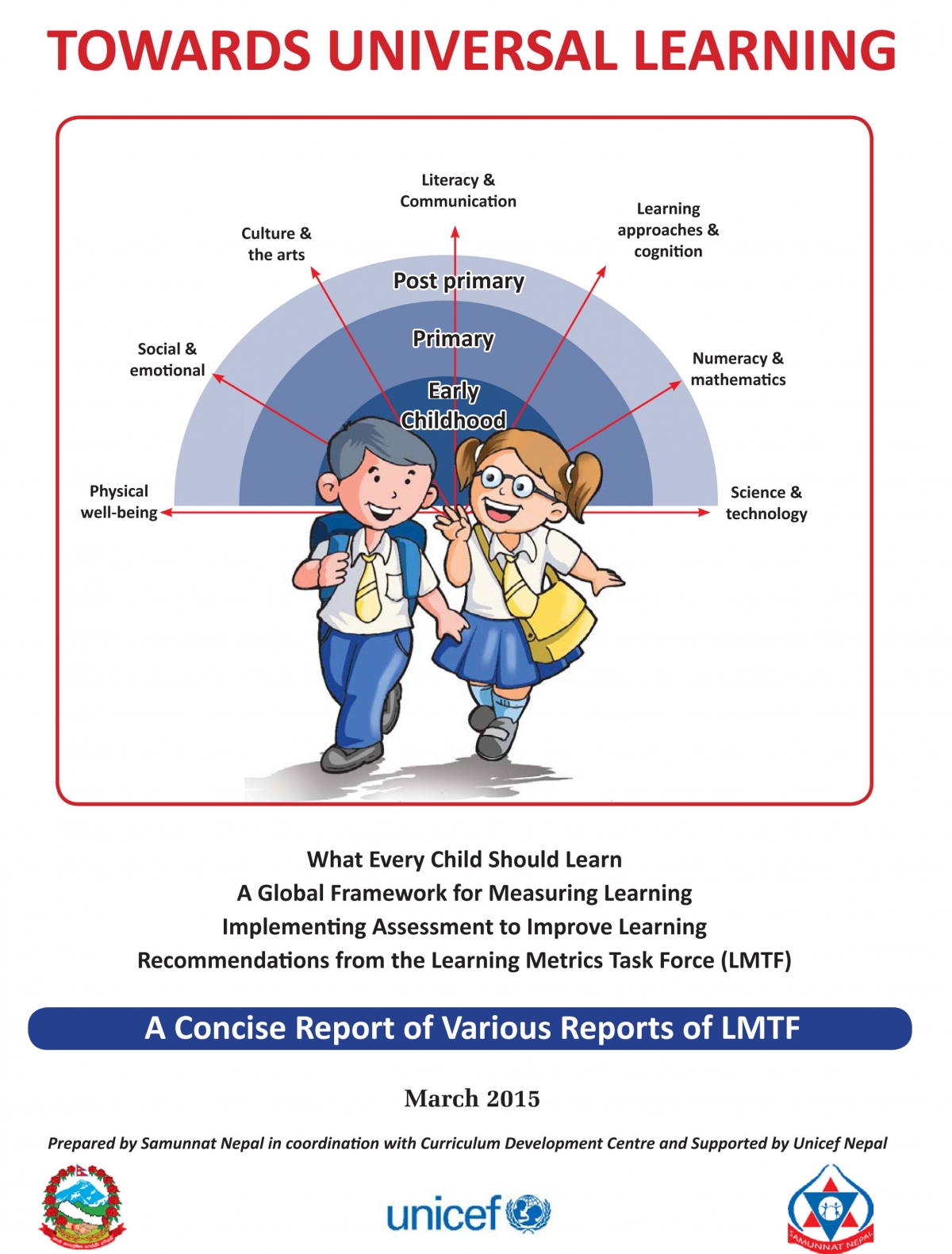 Dissemination on Learning Metrics Task Force (LMTF) Report